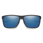 Riptide, Matte Black + ChromaPop Glass Polarized Blue Mirror Lens, hi-res