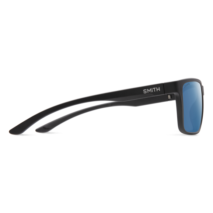 Riptide, Matte Black + ChromaPop Glass Polarized Blue Mirror Lens, hi-res