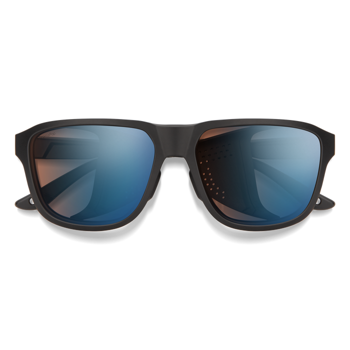 Embark, Matte Black + ChromaPop Glacier Photochromic Copper Blue Mirror Lens, hi-res