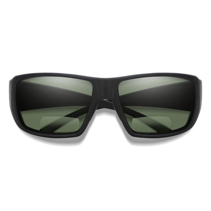 Guide's Choice Bifocal, Matte Black + Polarized Gray Green Carbonic 200 Lens, hi-res