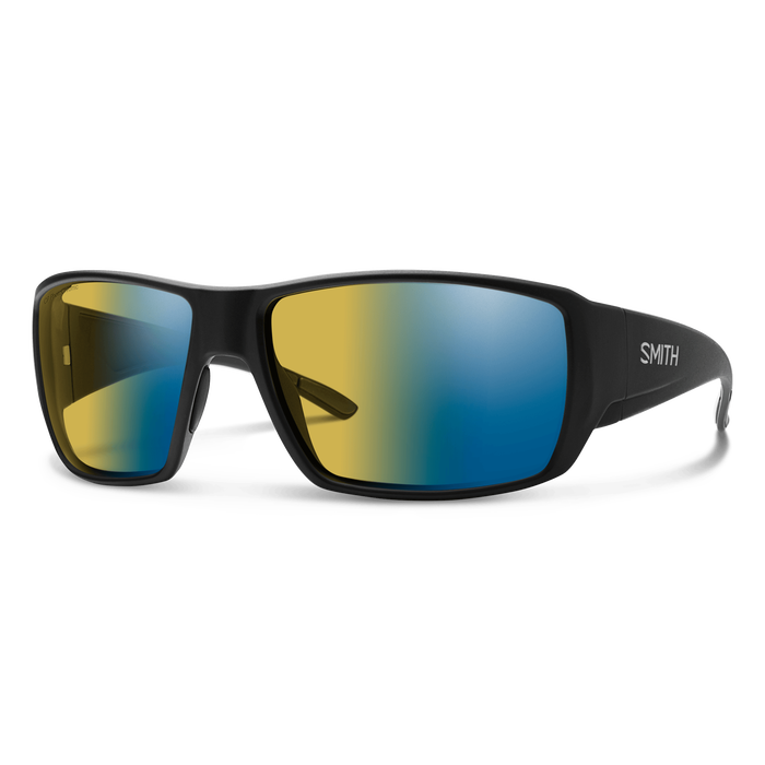 Guide's Choice, Matte Black + ChromaPop Glass Polarchromic Yellow Blue Mirror, hi-res