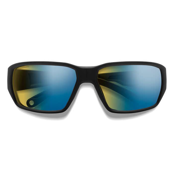 Hookset, Matte Black + ChromaPop™ Glass PolarChromic Yellow Blue Mirror, hi-res