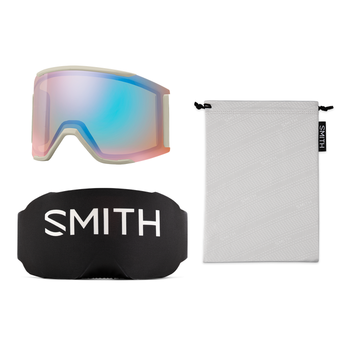 Squad MAG Low Bridge Fit, Chalk Straightline + ChromaPop™ Pro Photochromic Red Mirror Lens, hi-res