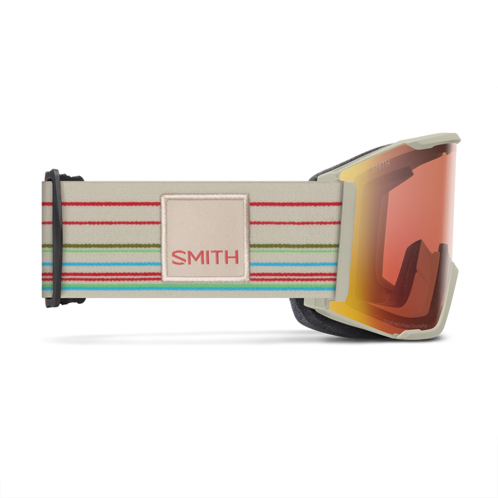 Squad MAG Low Bridge Fit, Chalk Straightline + ChromaPop™ Pro Photochromic Red Mirror Lens, hi-res