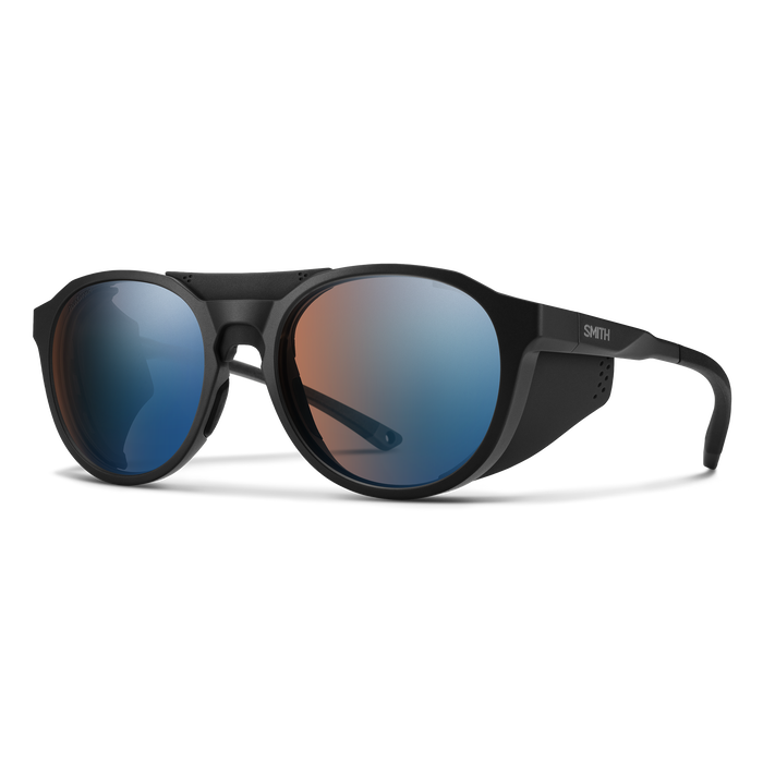 Venture, Matte Black + ChromaPop™ Glacier Photochromic Copper Mirror Lens, hi-res