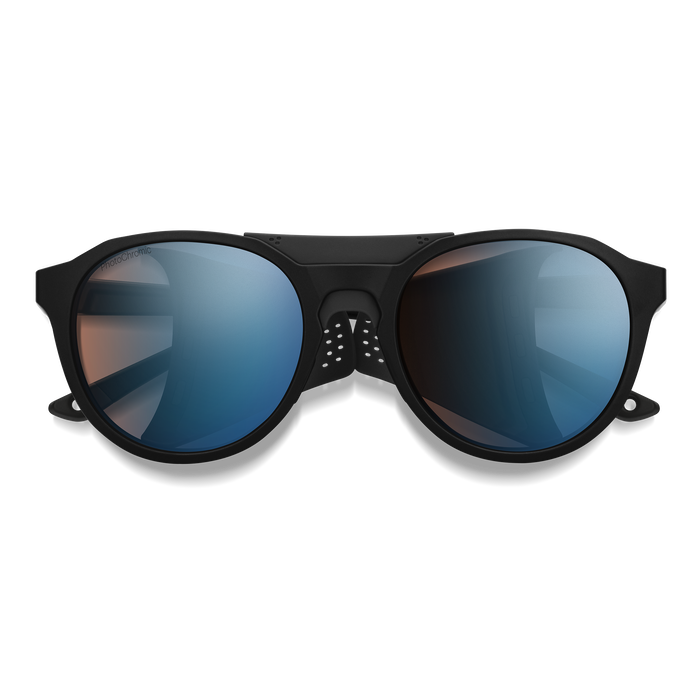 Venture, Matte Black + ChromaPop™ Glacier Photochromic Copper Mirror Lens, hi-res